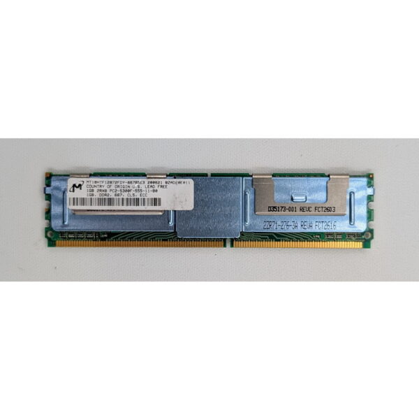 Модуль памяти MT18HTF12872FDY-667, Micron, DDR2, 1Gb, 5300, REG, ECC