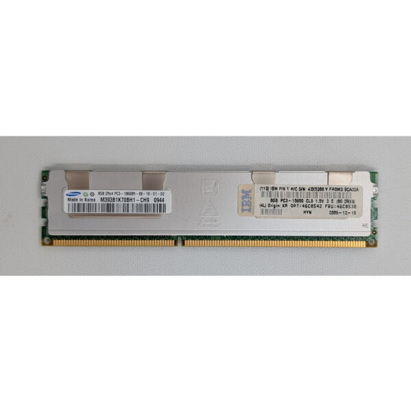 Модуль памяти M393B1K70BH1-CH9, 46C0538, 46C0542, 43X5308, Micron, IBM, DDR3, 8Gb, 10600R, REG, ECC