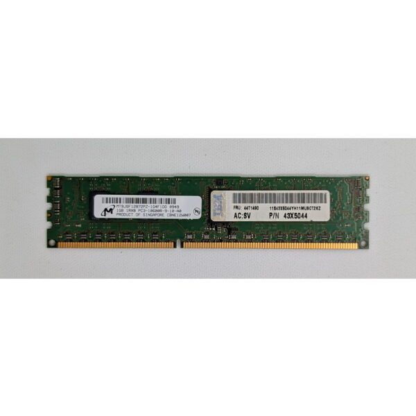 Модуль памяти MT9JSF12872PZ-1G4, 43X5044, 44T1490, Micron, IBM, DDR3, 1Gb, 10600, REG, ECC