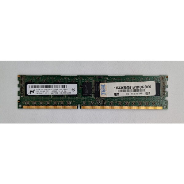 Модуль памяти MT18JSF25672PDZ-1G4, 43X5045, 44T1491, Micron, DDR3, 2Gb, 10600, REG, ECC