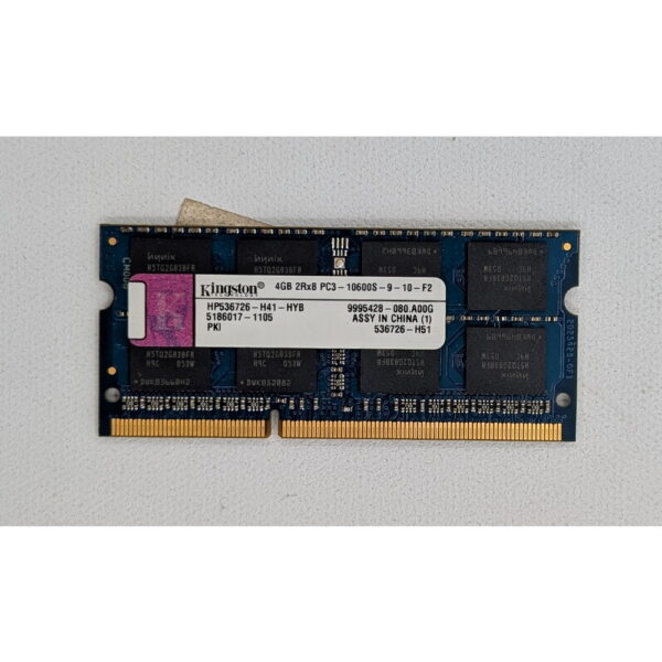 Модуль памяти 536726-H41, Kingston, DDR3, 4Gb, 10600, SO-DIMM