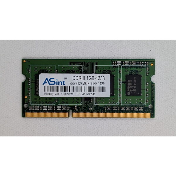 Модуль памяти SSY3128M8-EDJEF, Asint, DDR3, 1Gb, 10600, SO-DIMM