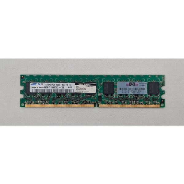 Модуль памяти M391T2953CZ3-CE6, 417439-051, Samsung, HP, DDR2, 1Gb, 5300E, ECC
