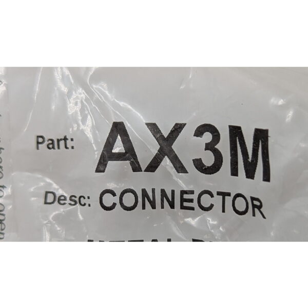 Аудио разъем AX3M, Amphenol, XLR, 3 контакта, штекер, монтаж на кабель, контакты с покрытием из серебра — изображение 2