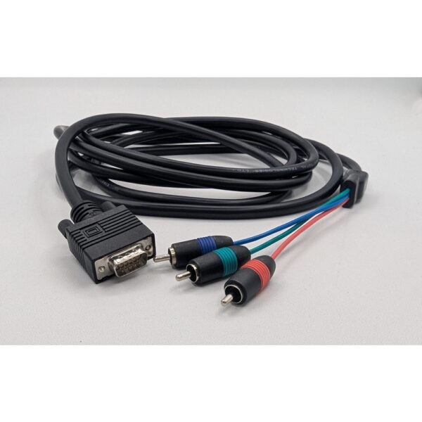 Кабель VGA to 3 x RCA (RGB), 3m — изображение 2