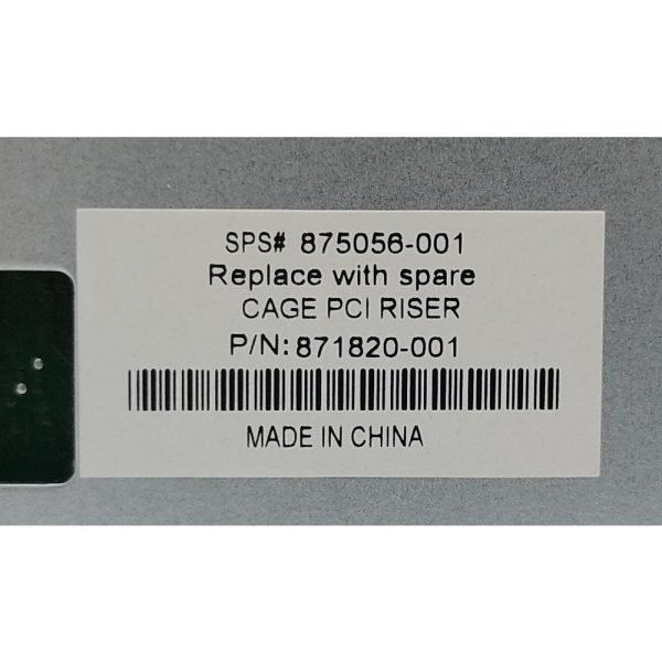 PCIe Riser 875056-001, 871820-001, HPE, Gen10, DL380, DL385, DL560