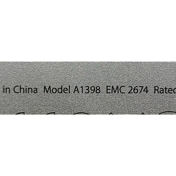 Ноутбук A1398, Apple, имеются следы эксплуатаии