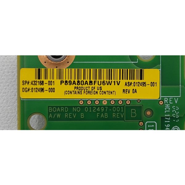PCIe Riser 432168-001, 012495-001, HP ProLiant DL320S
