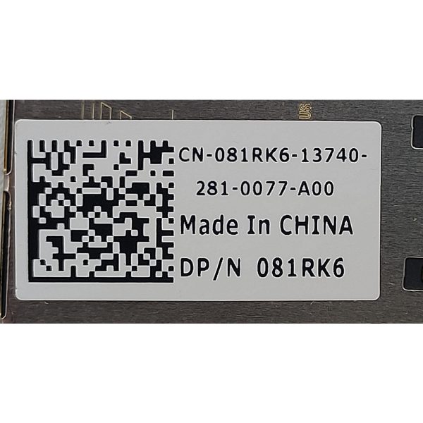 Контроллер 081RK6, Dell PowerEdge R320, R420, R520, T320, T420