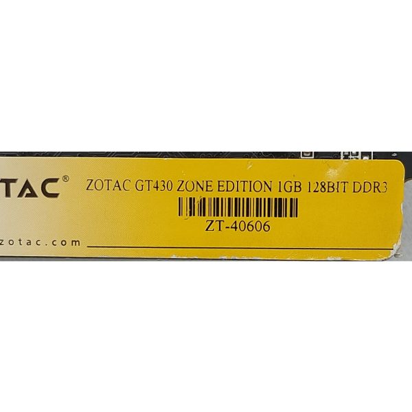 Видеокарта GeForce GT 430, ZT-40606, Zotac, 1G, DDR3