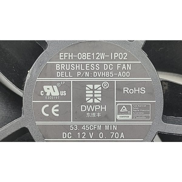 Система охлаждения 03W75V, 0DVH85, DVH85-A00, EFH-08E12W-IP02, Dell Inspiron 3880, 5090 G5, Socket LGA1150, 1151, 1155, 1156, 1200