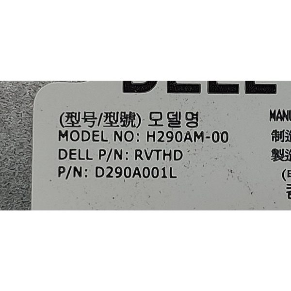 Блок питания 0RVTHD, H290AM-00, D290A001L, Dell Optiplex 3020, 7020, 9020, T1700, 290Вт