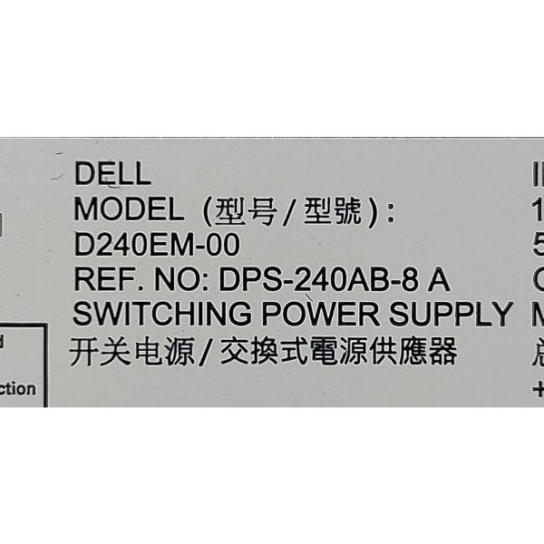 Блок питания 00M1C3, D240EM-00, DPS-240AB-8 A, Delta, Dell Optiplex 3040, 5040, 7040, 3650, SFF, 240W