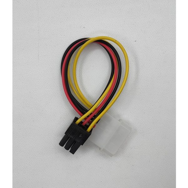 Кабель IDE 3Pin(F) to PCI-E 6Pin(F), 100мм, No name