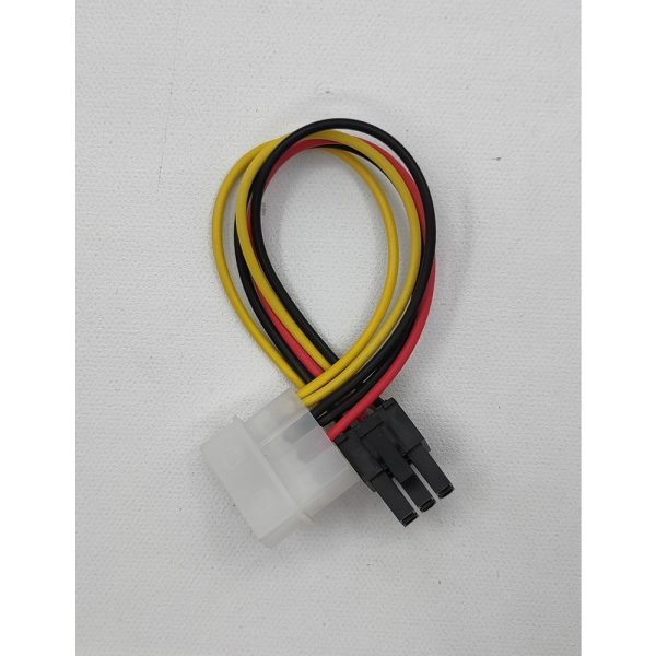 Кабель IDE 3Pin(F) to PCI-E 6Pin(F), 100мм, No name