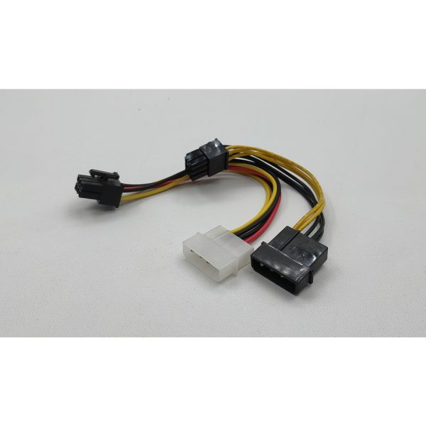 Кабель IDE 3Pin(F) to PCI-E 6Pin(F), 100мм, No name