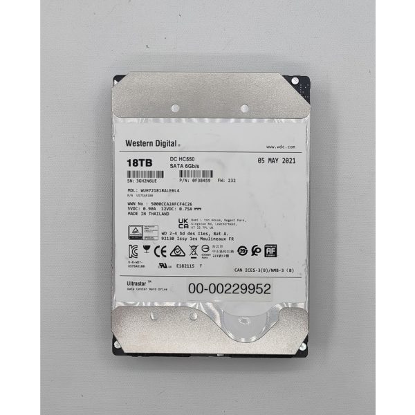 Жесткий диск WUH721818ALE6L4, 40F38459, WD, 18 Тб, SATA, 3.5