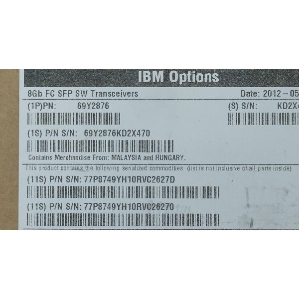 Трансивер 69Y2876, 77P8749, IBM, 8 Gb