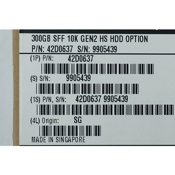 Жесткий диск 42D0637, IBM, 300 Гб, SAS, 2.5