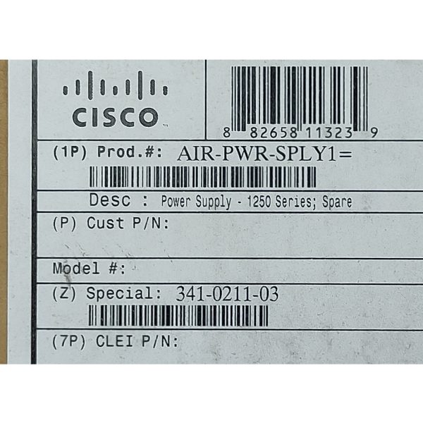Адаптер питания 341-0211-01, AIR-PWR-SPLY1, Cisco Aironet 1250 Series, без кабеля питания