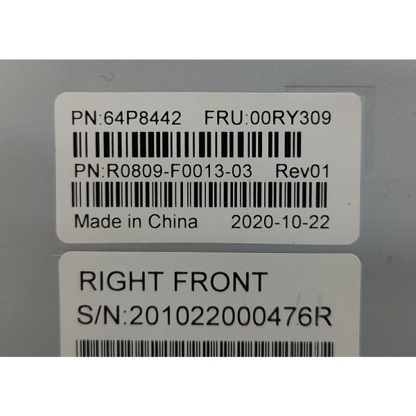 Рельсы 00RY309, 64P8442, R0809-F0013-03, IBM V5000, V7000 G2, 2U