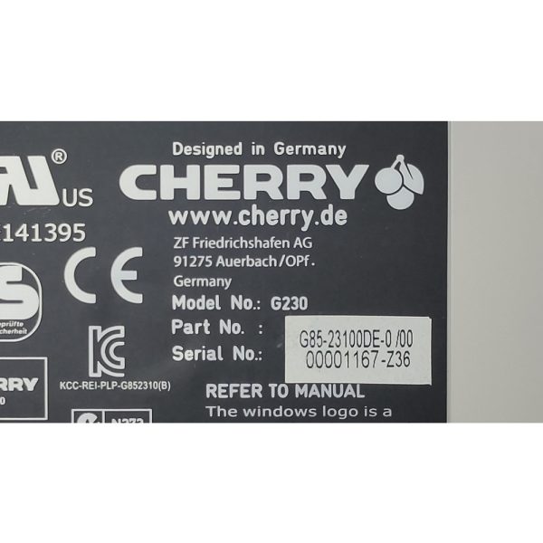 Клавиатура G230|G85-23100DE-0/00, Cherry, USB, Немецкая расскладка