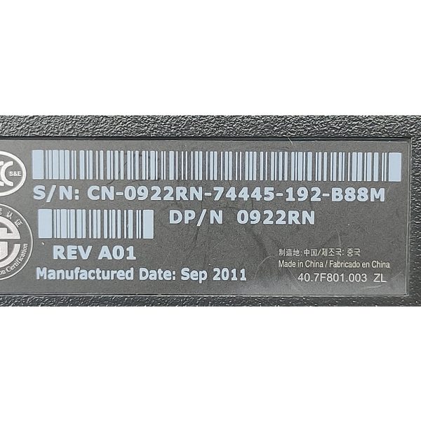 Монитор 0922RN, Dell P2211Ht, 21.5", 1920 x 1080, имеются следы эксплуатации, без подставки
