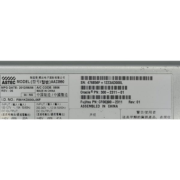 Блок питания 300-2311-01, CF00300-2311, AA23990, Sun SPARC M4000, M5000, 2100 Вт