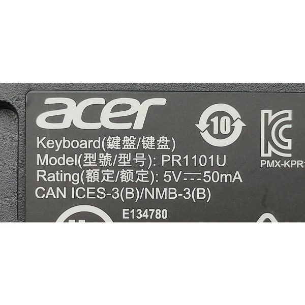 Клавиатура PR1101U, Acer, USB