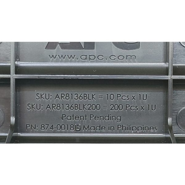 Заглушка в стойку 874-0018B, APC, 1U, 19"