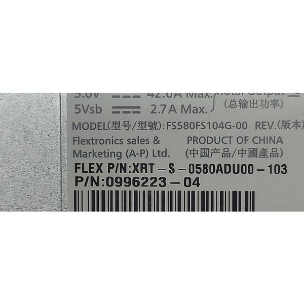 Блок питания 0996223-04, SP-PC02-HE580-AC-HP, HPE 3PAR StoreServ 8000, 24xSFF, 580W