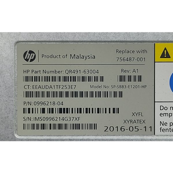 Контроллер 0996214-03, 0996218-04, QR491-63004, SP-SBB3-E1201-HP, HP Storage 8000, 12Gb