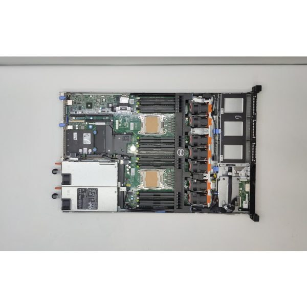 Сервер Dell PowerEdge R630, 0H7F1C, платформа: 1 шт., процессор: нет, модуль памяти: нет, жесткий диск: нет, радиатор: нет, вентилятор: 7 шт., Raid: нет, модуль памяти Raid: нет, батарея Raid: нет, сетевая карта: да, Fiber channel: нет, привод DVD: нет, блок питания: 2 шт., Dell