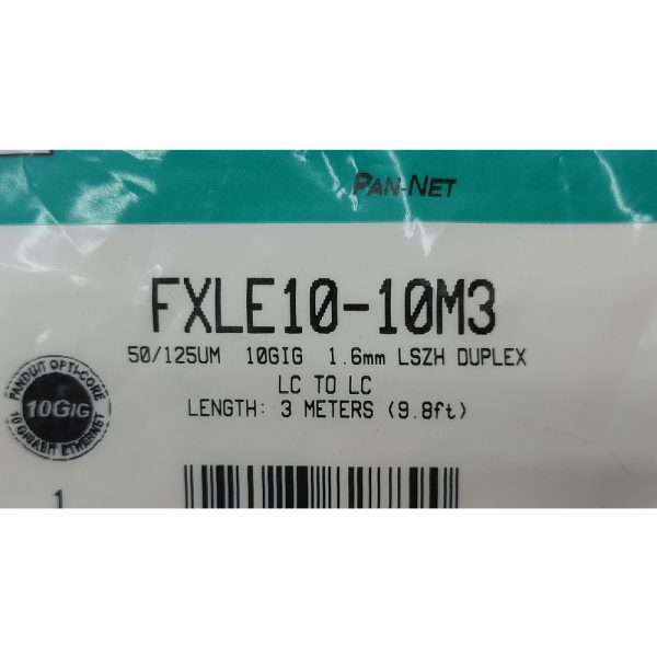 Патч-корд FXLE10-10M3, Panduit, LC-LC 50/125, 3m