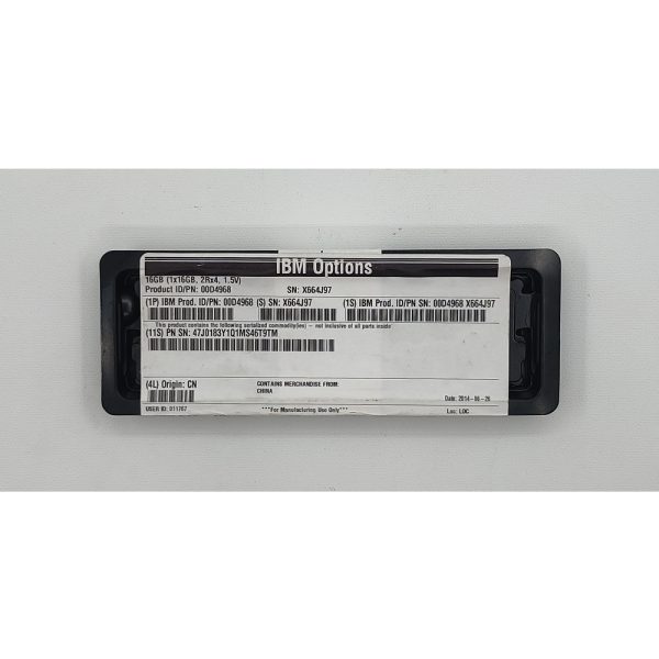 Модуль памяти M393B2G70QH0-CK0, 47J0183, 00D4970, 00D4968, Samsung, IBM, DDR3, 16Gb, 12800R, REG, ECC, DIMM