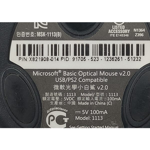 Мышь X821908-014, Microsoft, USB
