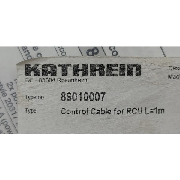 Соединительный кабель 86010007, 8pin(F)-8pin(M), KATHEREIN, 1000мм