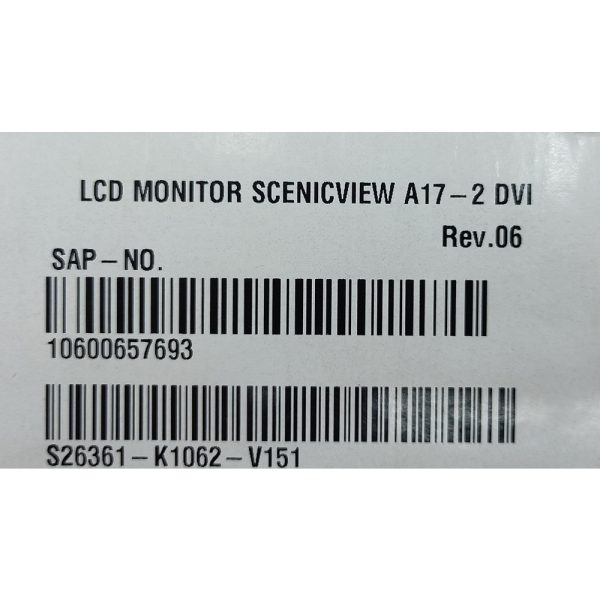 Монитор A17-2, Fujitsu-Siemens 17", TFT, 1280 x 1024