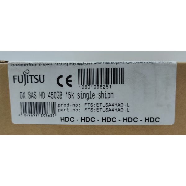 Жесткий диск ETLSA4HAG-L, Fujitsu, 450 Gb, SAS, 3.5"