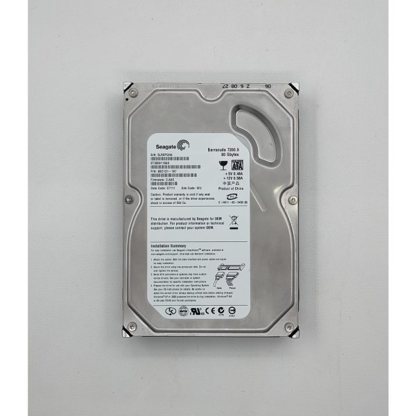 Жесткий диск ST3808110AS, Seagate Barracuda, 80 Gb, SATA, 3.5"