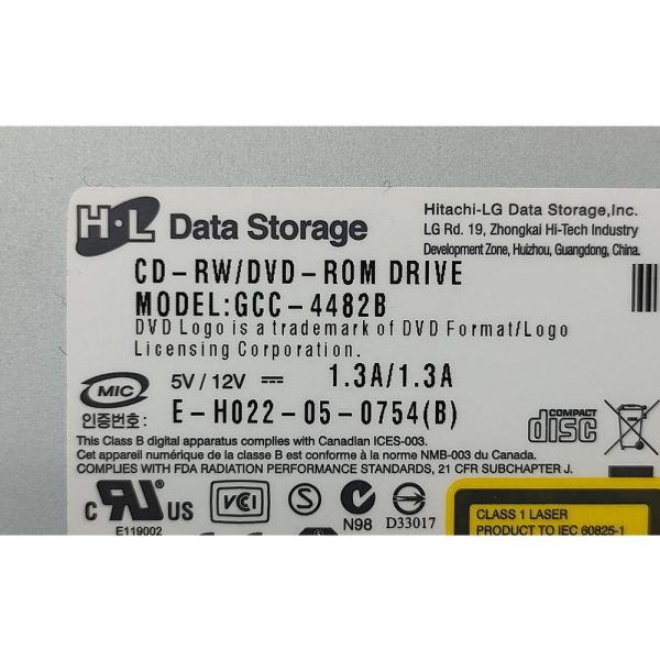 Привод CD-RW/DVD GCC-4482B, Hitachi-LG, IDE