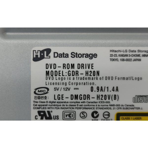 Привод DVD-ROM GDR-H20N, Hitachi-LG, SATA