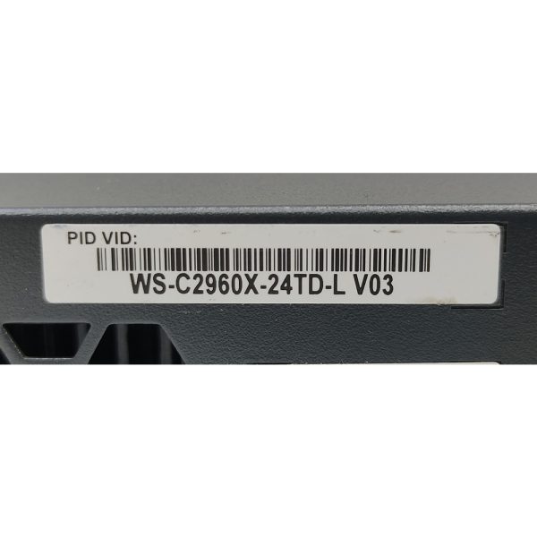 Коммутатор WS-2960X-24TD-L, Cisco, 24 ports RJ45 1000 Mbps, 2 ports SFP+ 10 Gb
