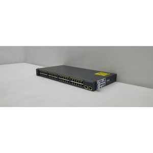 Межсетевой экран WS-C2960-48TT-L, Cisco, 48 ports RJ45, 2 ports 1000 Base-T