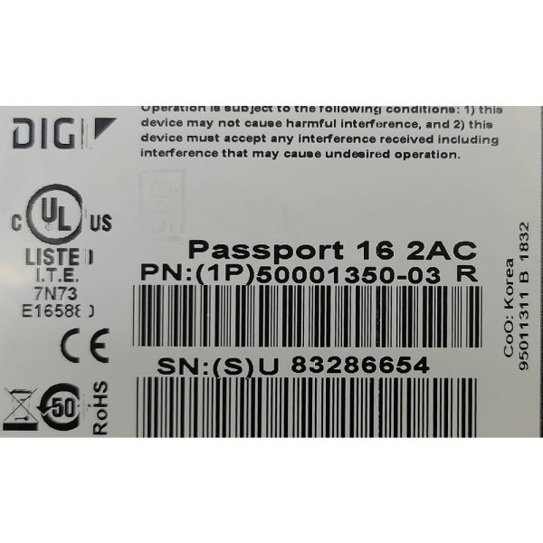 Консольный сервер Digi Passport 16, 50001350-03, Digi, 16 ports RJ45