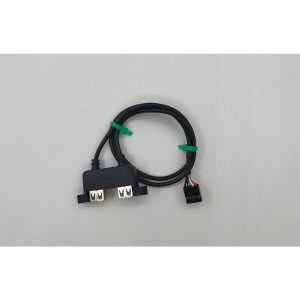 Кабель 8pin to 2 ports USB 2.0, No name, 350мм