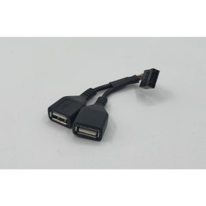 Кабель 8pin to 2 ports USB 2.0, No name, 50мм
