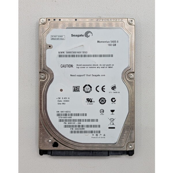 Жесткий диск Seagate ST9160314AS, 160 Гб, SATA