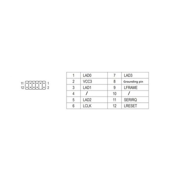 TPM модуль Balance 12 Pin, LPC, для Gigabyte, 2.0