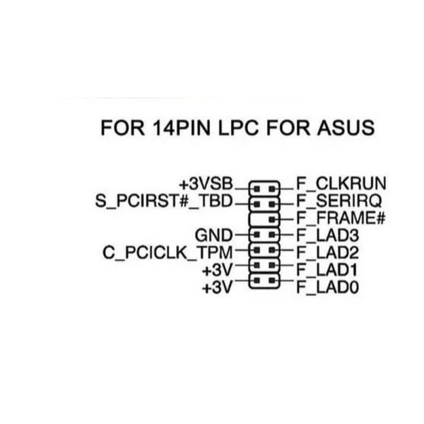 TPM модуль NB 14 Pin, LPC, для Asus, 2.0